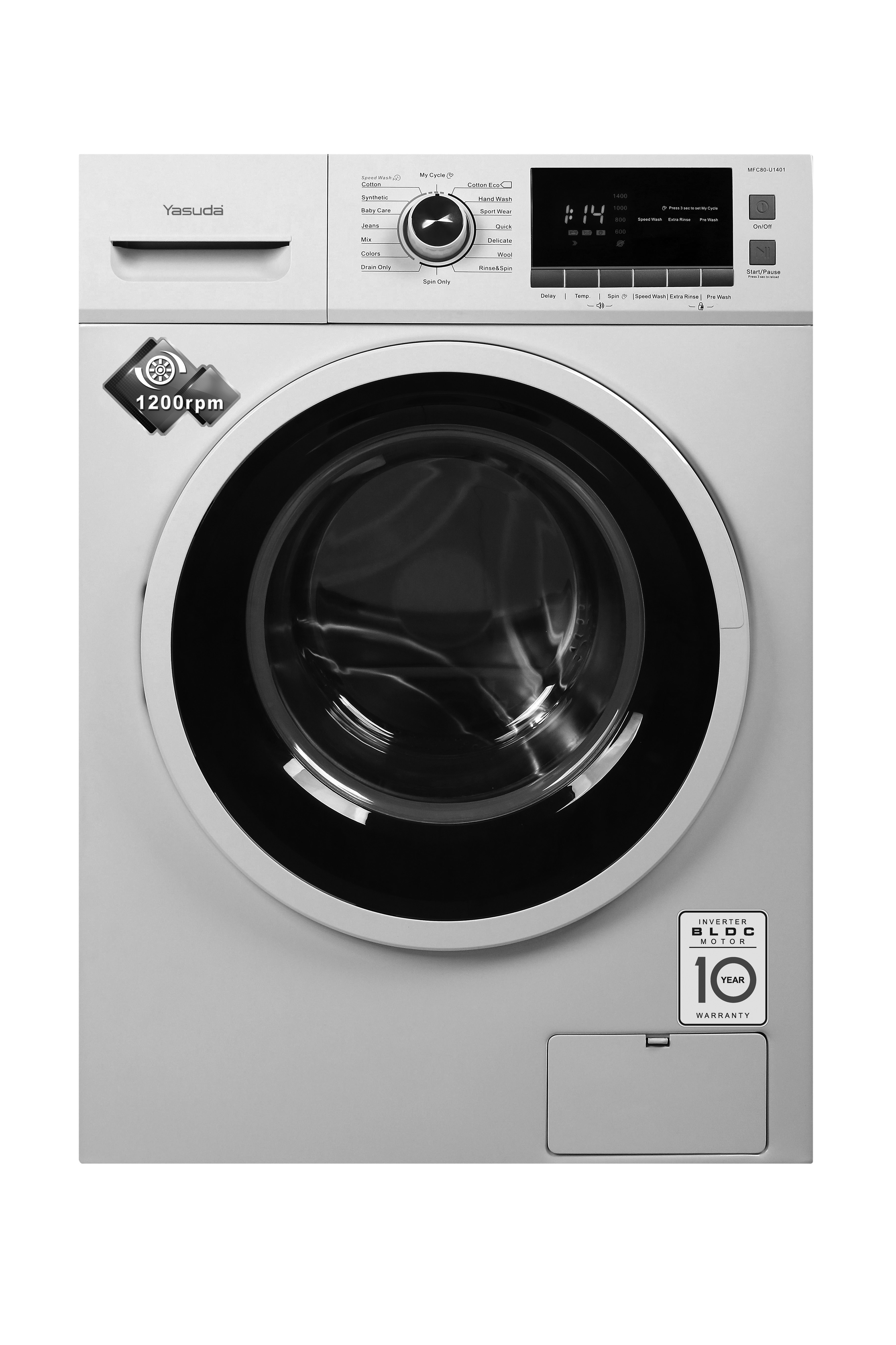 Yasuda YSFMI85 8.5Kg Front Loading Washing Machine